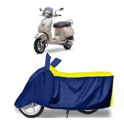 Auto Pearl Two Wheeler Cover for Vespa Elegante - Yellow, Blue-picture-27