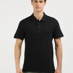 Calvin Klein Jeans Black Cotton Regular Fit Polo T-Shirt-picture-33