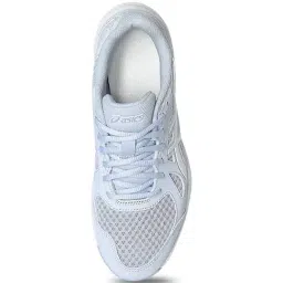 Asics Women's UPCOURT 6 Blue Fade & White Indoor Court Shoes image 4