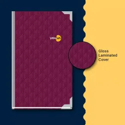 Youva My Notes Case Bound Long Book Assorted Color 21 x 33 cm 576 Page Single Line 23594, (Pack of 6) image 4