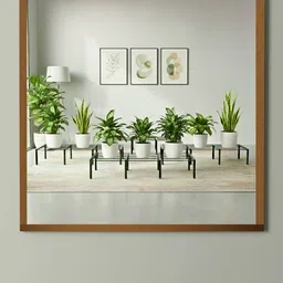 HOMZY DECOR Set of 4 Black Anti-Rust Planter Stand image 3