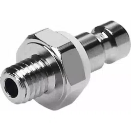Festo Nickel Plated Brass Male Pneumatic Quick Connect Coupling, M5 Male Threaded, KS2-M5-A-picture-22
