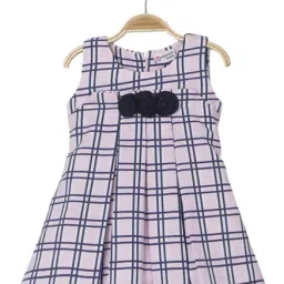 Peppermint Kids Pink & Navy Checks Dress-picture-39