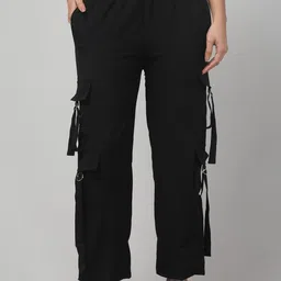 adore  wear Adore Wear Women Relaxed Low Rise Cargos Trousers-picture-19