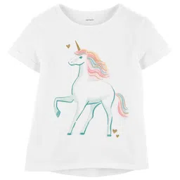 Carter's Unicorn Jersey Tee - White Blue-picture-13
