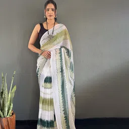 FLOURIOUS Printed Organza Saree-picture-18