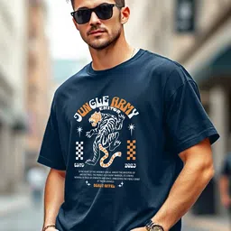 THE BEETEL HOUSE Printed Cotton Round Neck T-shirt image 3