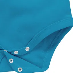 Zeezeezoo Half Sleeves Cricket Theme Cheering For India Printed Onesie - Blue image 5