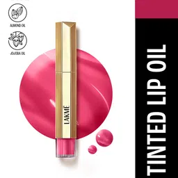 Lakme 9to5 Overtime Shine Tinted Lip Oil Gloss With Almond & Jojoba Oil 5.3ml- Berry Bling-picture-14