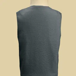 Radutu Full Sleeves Solid 3 Piece Party Suit With Bow Set - Dark Grey & White image 5