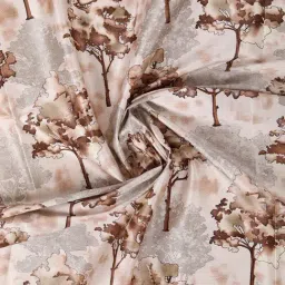 Romee Brown Polyester Floral Curtains and Sheers image 3
