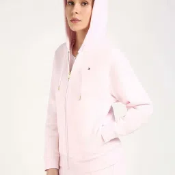 Tommy Hilfiger Light Pink Relaxed Fit Hoodie image 5