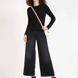 Tommy Hilfiger Dark Sable Cotton Slim Fit Sweater image 5