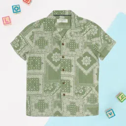Pantaloons Junior Boys Olive Shirt-picture-41