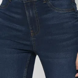 Vero Moda Dark Blue Blended Skinny Fit High Rise Jeans image 5