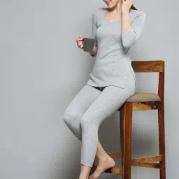 Monte Carlo Women's Grey Solid Thermal Lower image 5