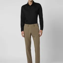 Van Heusen Khaki Slim Fit Trousers image 5