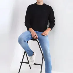 Allen Solly Black Cotton Regular Fit Sweatshirt image 5