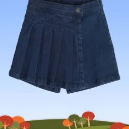 MINIKLUB Kids Blue Regular Fit Skirt-image-37