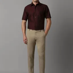 Louis Philippe Brown Cotton Regular Fit Printed Shirt image 5