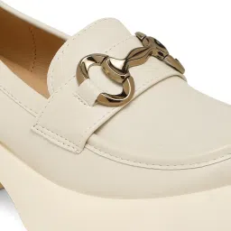 Flat N Heels Women's Beige Casual Loafers image 5