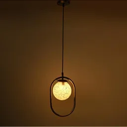 1ST TIME White & Gold-Toned Ceiling Lamp image 3