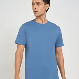 Peregrine By Pantaloons Blue Slim Fit T-Shirt-picture-28