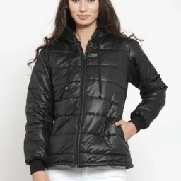 Belle Fille Black Quilted Jacket-image-35