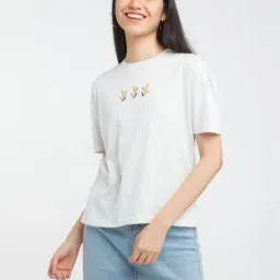 Zink London White Regular Fit T-Shirt-picture-16