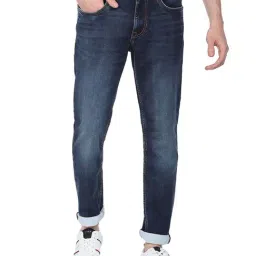 U.S. Polo Assn. Blue Slim Fit Lightly Washed Jeans-picture-32