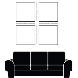 Nestroots Crayon Hand Drawn White Frame Landscape Canvas Wall Painting - Set of 2 image 5