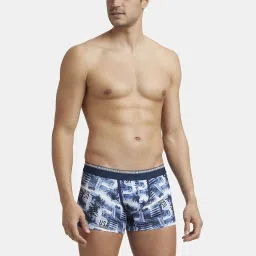 Jockey US63 Men's Super Combed Cotton Elastane Stretch Printed Trunk (Prints May Vary) image 5