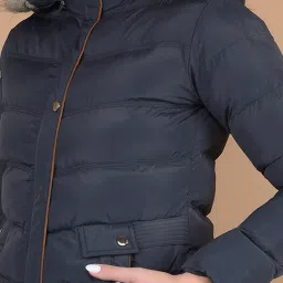 Crimsoune Club Navy Regular Fit Hooded Jacket image 5