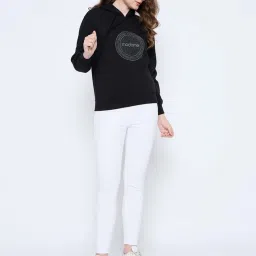 MADAME Black Printed Sweatshirt image 5