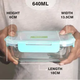 Allo Borosilicate Glass Containers with Lids Microwave Safe Container for Glass Storage Containers image 5
