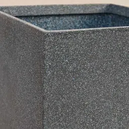 Ugaoo Qubec Midnight Stone Plastic Extra Large Planter image 5