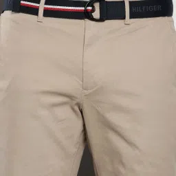 Tommy Hilfiger Beige Cotton Regular Fit Shorts image 5