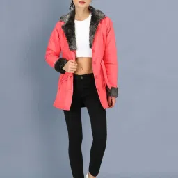 BUYNEWTREND Peach Regular Fit Jacket image 5