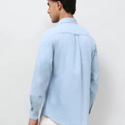 U.S. Polo Assn. Denim Co. Blue Cotton Slim Fit Shirt image 2