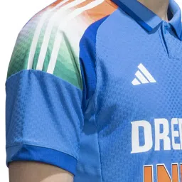 Adidas Blue Polyester Regular Fit Sports T-Shirt image 5