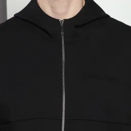 Calvin Klein Black Relaxed Fit Hooded Sweatshirt image 5