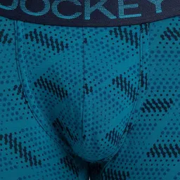 Jockey FP23 Men's Super Combed Cotton Elastane Stretch Printed Trunk with Ultrasoft Waistband image 5