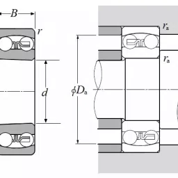ZKL Self Aligning Ball Bearing, Inner Dia 60 mm, Outer Dia 110 mm, Width 28 mm, 2212 NF image 3