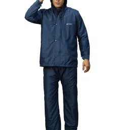 Citizen Blue Polyester Regular Fit Raincoat Set image 5