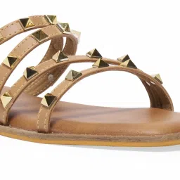 Eridani Women's Gaale Beige Casual Sandals image 5