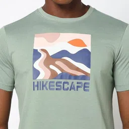 Performax Men Graphic Printed Round Neck Short Sleeves Regular Fit T-shirt image 2