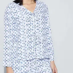 Fame Forever By Lifestyle White Regular Fit Printed Top image 4