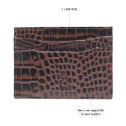 Kara Tan Casual Leather Card Holder for Men image 5