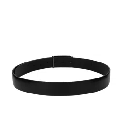 Carlton London Black Leather Formal Belt for Men image 5