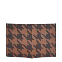 United Colors of Benetton Catarino Tan Leather Printed Bi-Fold Wallet image 5